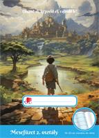 Reading diary, stapled, A5, 32 pages, 2. class, ICO 