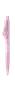 Ballpoint pen, 0.8 mm, retractable, pink barrel, ICO 