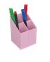 Pen holder, ICO, pastel pink