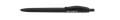 Ballpoint pen, 0,7 mm, retractable, black barrel, ICO "Student", blue