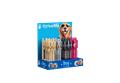 Ballpoint pen display, 0,8 mm, retractable, puppy pattern barrel, ICO "Dog", blue