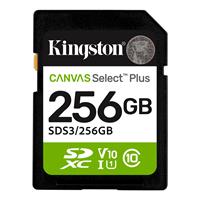 Memorycard, SDXC, 256GB, C10/UHS-I/U1/V10, Gen3, KINGSTON 