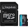 Memorycard, microSDXC, 256GB, C10/UHS-I/U3/V30/A2, Gen4, with adapter, KINGSTON "Canvas Go! Plus"