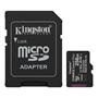 Memorycard, microSDXC, 256GB, C10/UHS-I/U1-U3/V10-V30/A1, Gen3, with adapter, KINGSTON "Canvas Select Plus"