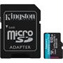 Memorycard, microSDXC, 512GB, C10/UHS-I/U3/V30/A2, Gen4, with adapter, KINGSTON "Canvas Go! Plus"