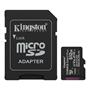 Memorycard, microSDXC, 512GB, C10/UHS-I/U1-U3/V10-V30/A1, Gen3, with adapter, KINGSTON "Canvas Select Plus"