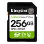 Memorycard, SDXC, 256GB, C10/UHS-I/U1/V10, Gen3, KINGSTON "Canvas Select Plus"