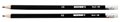 Graphite pencil with rubber, HB, triangular, KORES