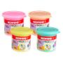 Modelling clay, air-drying, 160 g, 4 pastel colour, KORES "Magic Clay"