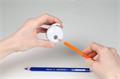Sharpener, two holes, with container, KORES 