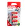 Eraser, KORES "KE-30", 3 pastell colours