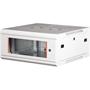 Rack wall cabinet, 19", 4U, flat-mounted, LANDE "PROlineB", grey