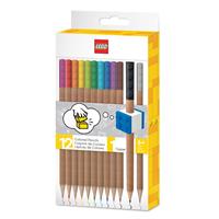 Coloured pencil set, LEGO, 12 different colours