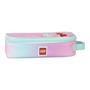 Pen holder, square, zippered, LEGO "Iconic Sparkle", pink-figured