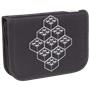 Pen holder, 1 flap, filled, zippered, LEGO "Bricks", black-figured