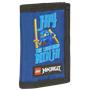 Wallet, velcro, LEGO "Ninjago Jay", blue-figured