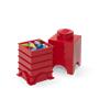 Storage box, square, LEGO, red