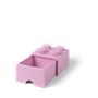 Storage box, drawers, LEGO "Brick", pink