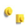 Magnet, 2 different forma, LEGO, yellow
