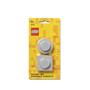 Magnet, 2 different forma, LEGO, grey