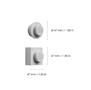 Magnet, 2 different forma, LEGO, grey