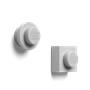 Magnet, 2 different forma, LEGO, grey