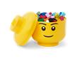 Storage box, head, small, LEGO, Boy