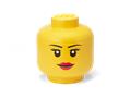 Storage box, head, big, LEGO, Girl