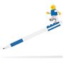 Gel pen, 0,7 mm, cap, minifigure, LEGO, blue