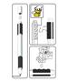 Gel pen, 0,7 mm, cap, minifigure, LEGO, black