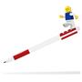 Gel pen, 0,7 mm, cap, minifigure, LEGO, red