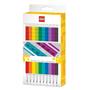 Gel pen set, 0,7 mm, cap, LEGO, 10 different colours