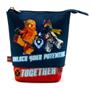 Pen holder, zippered, pop-up, LEGO "Ninjago Together", blue-red-figured