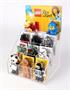 Display, desktop, plastic, 12 compartments, LEGO 