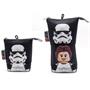 Pen holder, zippered, pop-up, LEGO "Star Wars Stormtrooper/Han Solo", black-figured