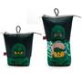 Pen holder, zippered, pop-up, LEGO "Ninjago Lloyd", black-green-figured