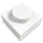 Night lighting, LEGO "Iconic 1x1 plate", white