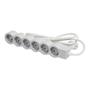 Extension lead, 6 socket, 5 m cable, LEGRAND 