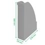 Magazine file, plastic, 78 mm, LEITZ 