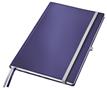 Notebook, A4, lined, 80 sheets, hard cover, LEITZ "Style", titan blue