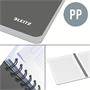 Wirebound notebook, A4, squared, 90 sheets, PP cover, LEITZ 