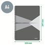 Wirebound notebook, A4, squared, 90 sheets, PP cover, LEITZ 