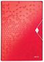 Expanding Quick binder, A4, PP, 6 parts, LEITZ "Wow", red