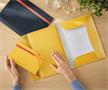 Flap folder with rubberband, PP, A4, LEITZ 