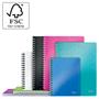 Wirebound notebook, A4, lined, 80 sheets, LEITZ 