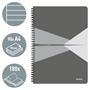 Wirebound notebook, A4, lined, 90 sheets, laminated cardboard cover, LEITZ 