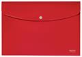 Document holder, A4, PP, snaps, LEITZ "Recycle", red