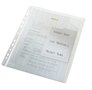 Organiser punched pockets, A4, 200 micron, orange peel, LEITZ "CombiFile", transparent