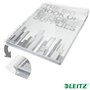 Punched pockets, A4, 180 micron, clear, 20 mm, with flap on the top, LEITZ "Jumbo"