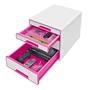 Drawer Cabinet, plastic, 4 tiers, LEITZ 